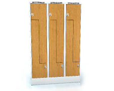 Cloakroom locker Z-shaped doors ALDERA 1920 x 1200 x 500